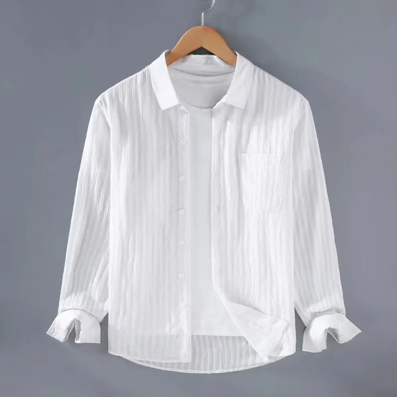 Men's Relaxed Linen Shirt – Breathable Summer Casual