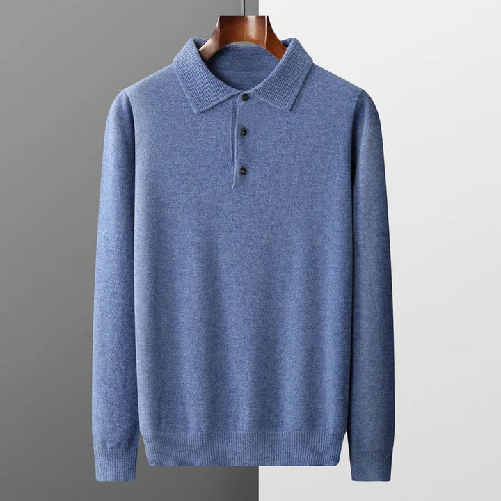 Men's Merino Wool Polo Shirt – Breathable Smart-Casual Top