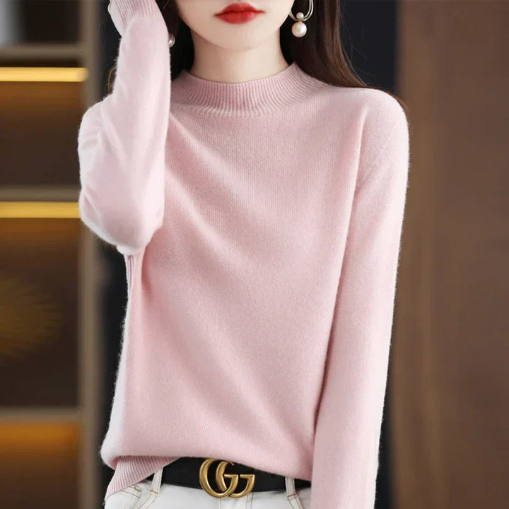 Women's Merino Wool Cashmere Blend Sweater - Soft & Warm