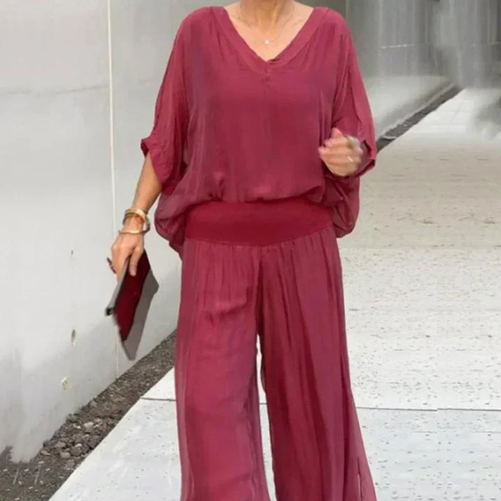 Women's Flowy Lounge Set – Relaxed Fit & Breathable