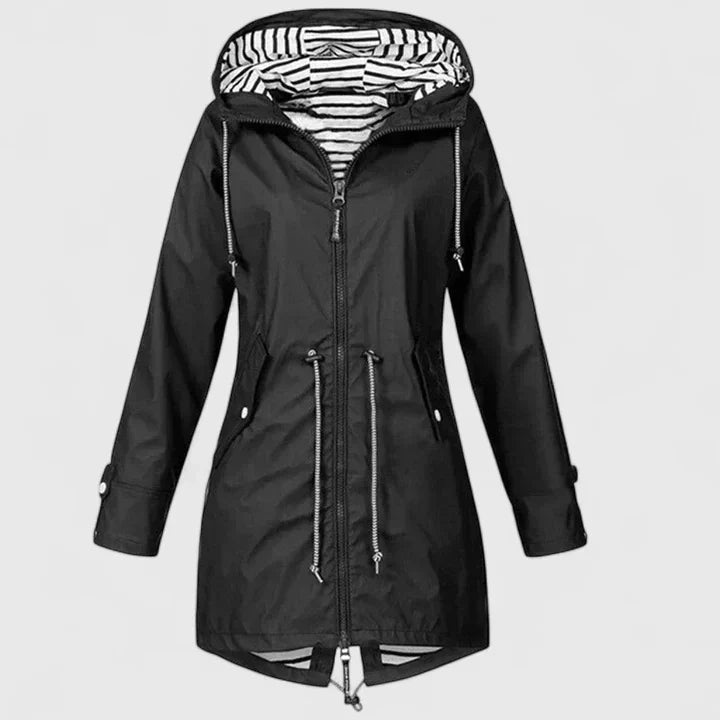Women's Hooded Rain Jacket - Everyday Weather Protection