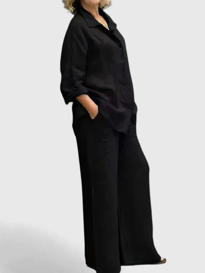 Women's Comfortable Two-Piece Set - Versatile & Effortless