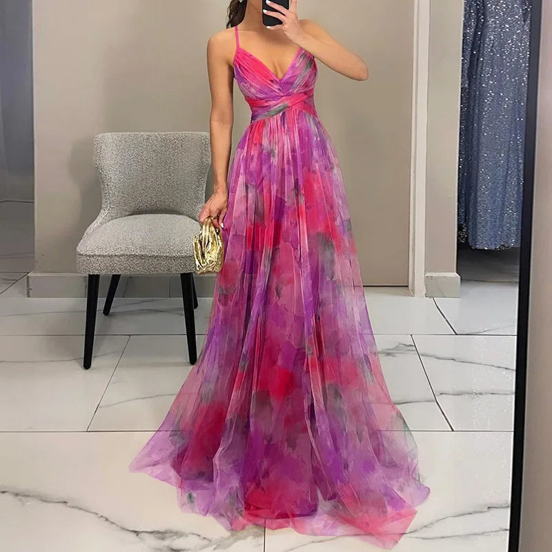 Women's Floral Maxi Dress - Effortless Beauty for Every Occasion
