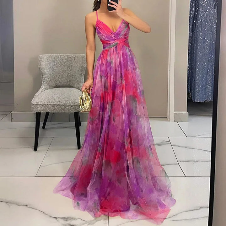 Women's Floral Maxi Dress - Effortless Beauty for Every Occasion