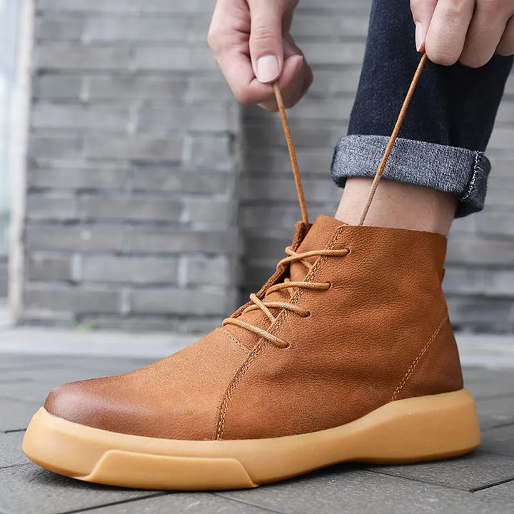Men's Leather Chukka Boots – Smart Casual Ankle Desert Boots