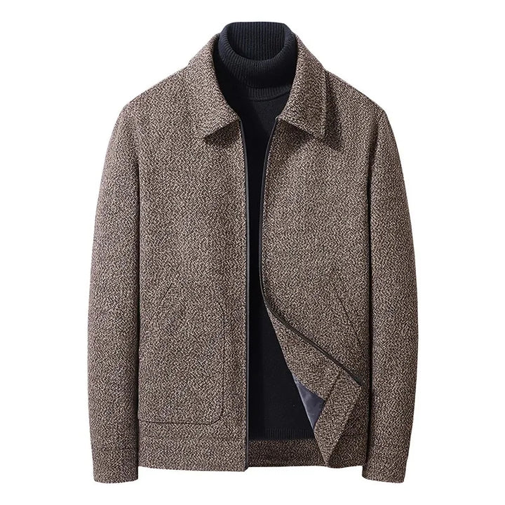 Men's Twill Jacket – Padded Zip-Up Layer for Cool Days