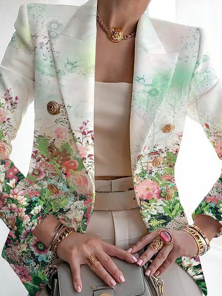 Women's Botanical Tailored Blazer - Polished & Elegant