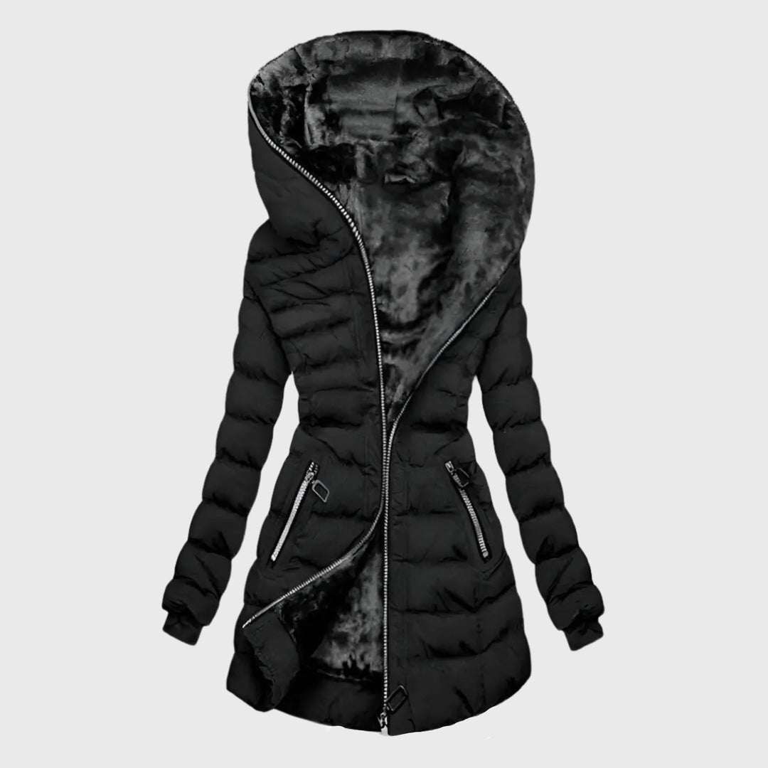 Women's Aurelio Winter Jacket - Slim Fit, Oversized Hood