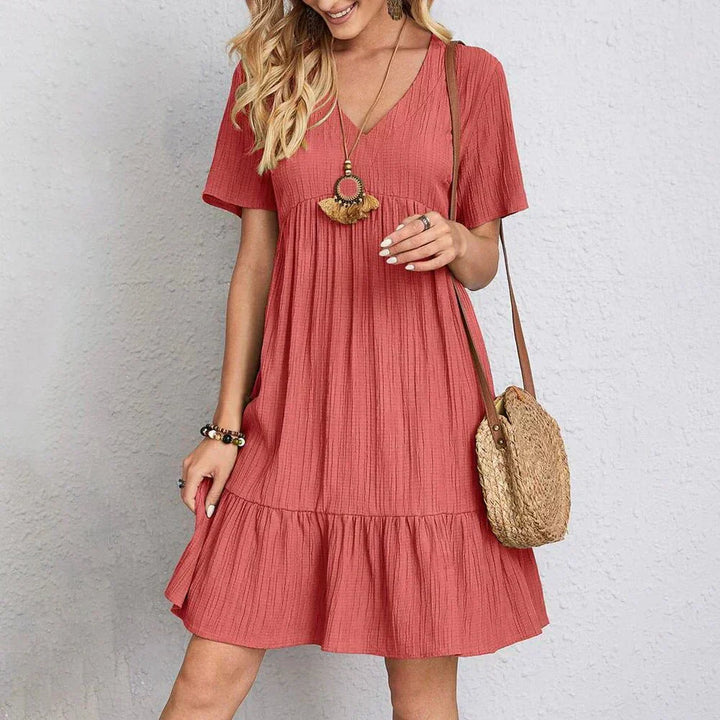 Women's Bohemian Summer Dress - Effortless Beach Style