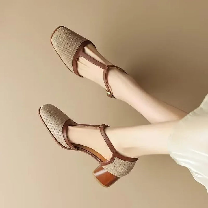 Women's Mid-Heel Orthopedic Shoes - Stylish Comfort for All Day