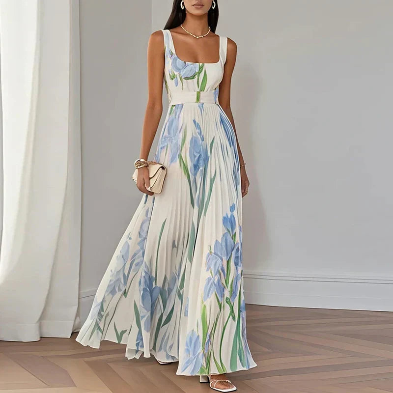 Women's Floral A-Line Maxi Dress – Perfect for Summer Events