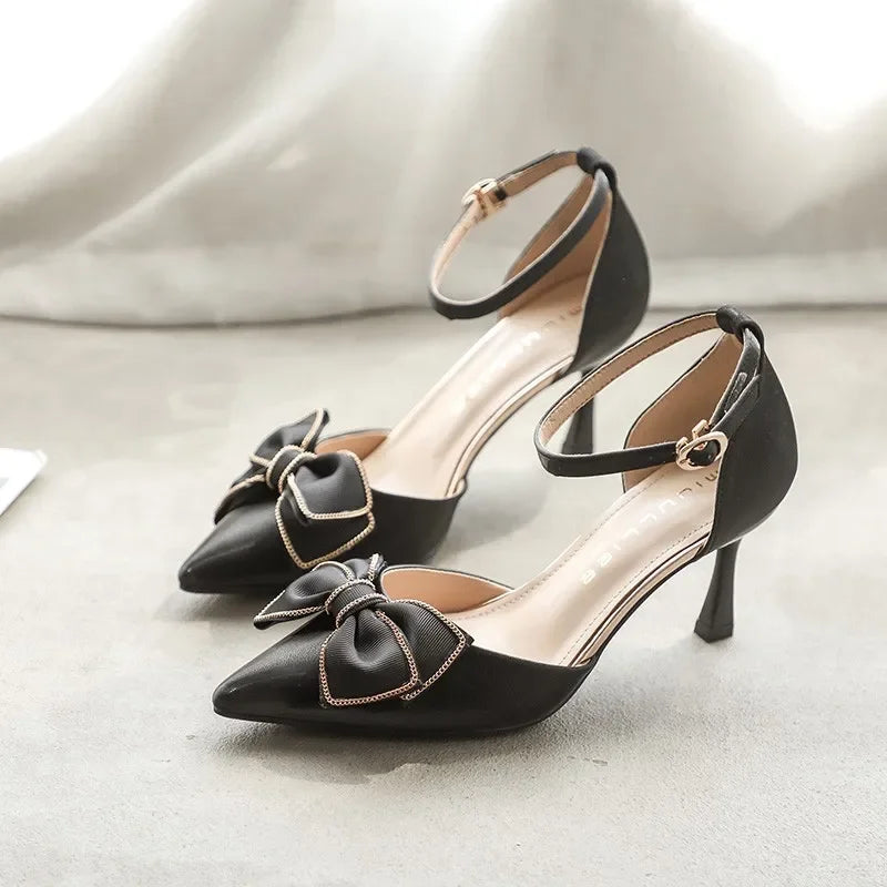 Women's Faux Leather Seraphine Pointed Stiletto Heels