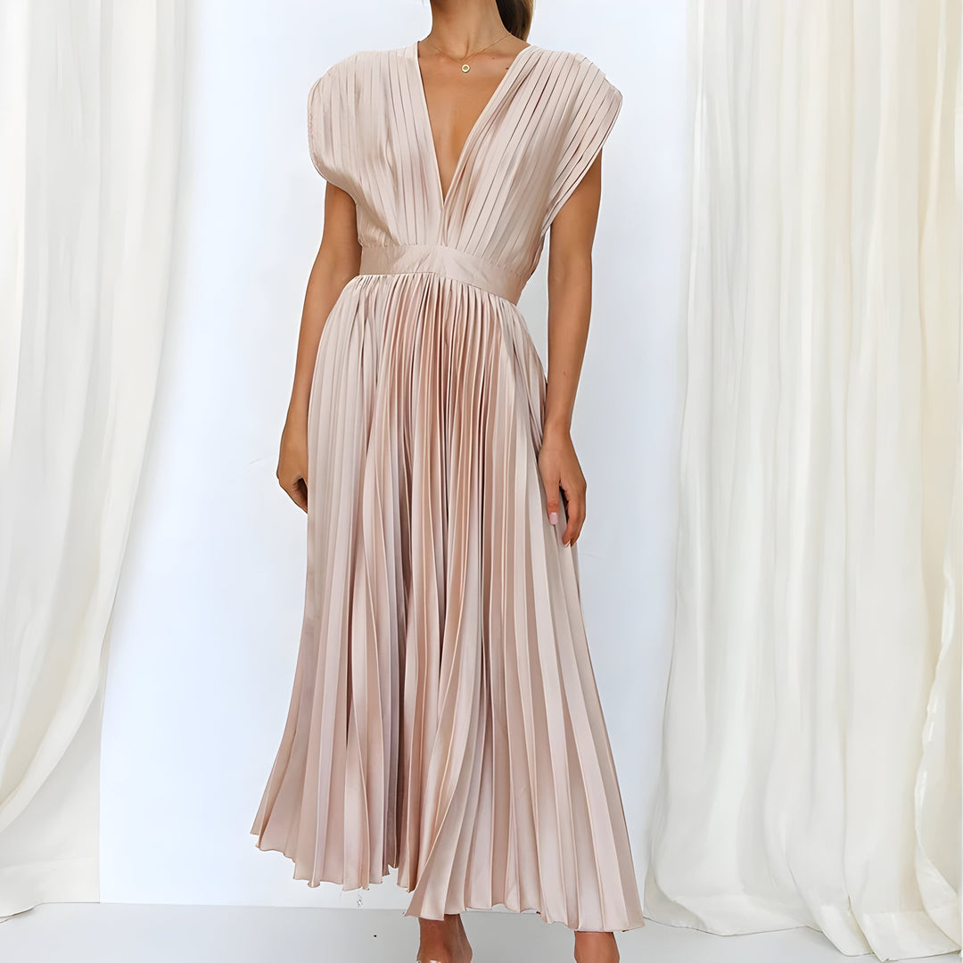 Women's Pleated Party Dress - Effortless elegance for any occasion