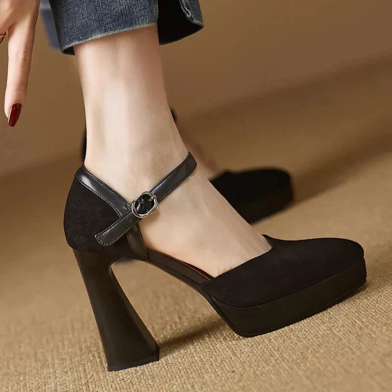 Women's Ankle-Strap Pumps - Elegant Everyday Heels