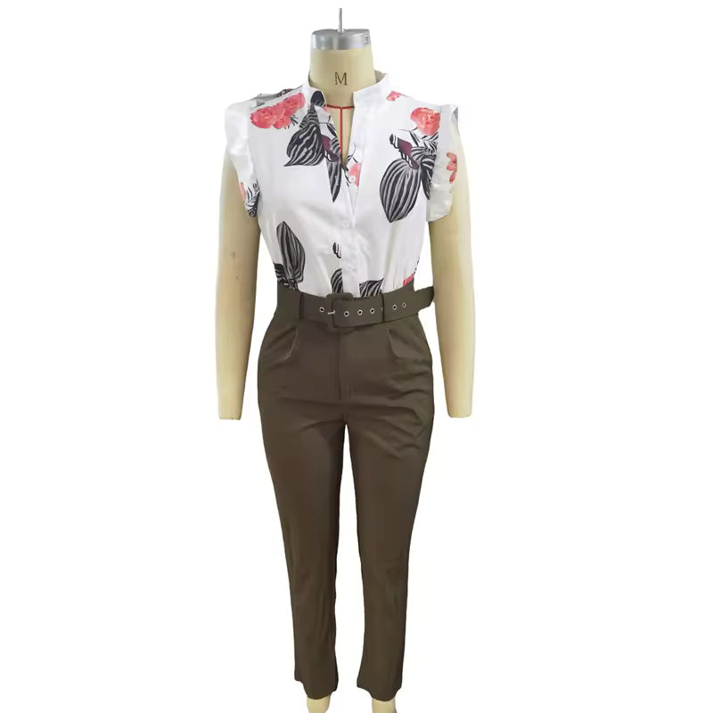 Women's Rainie Ruffle-Sleeve Set - Effortlessly Elegant