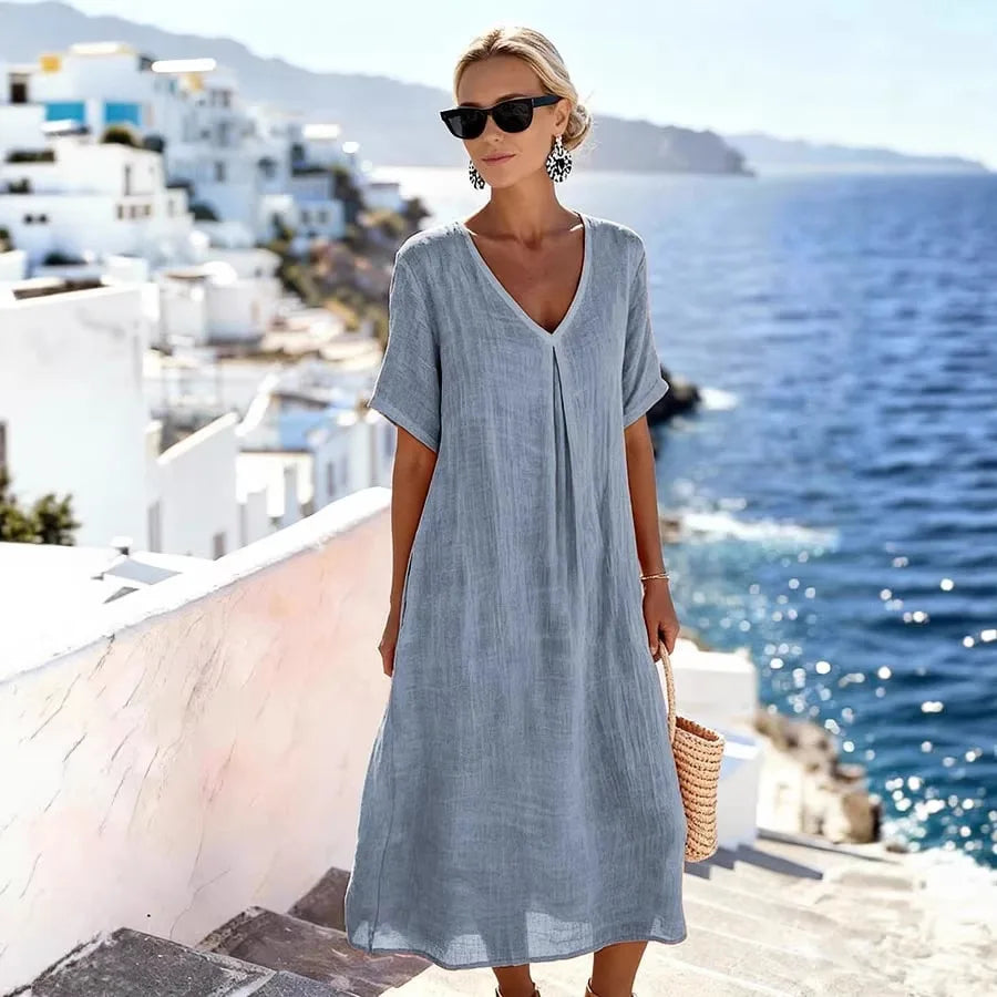 Women's Relaxed Flowing Maxi Dress - Summer Essential