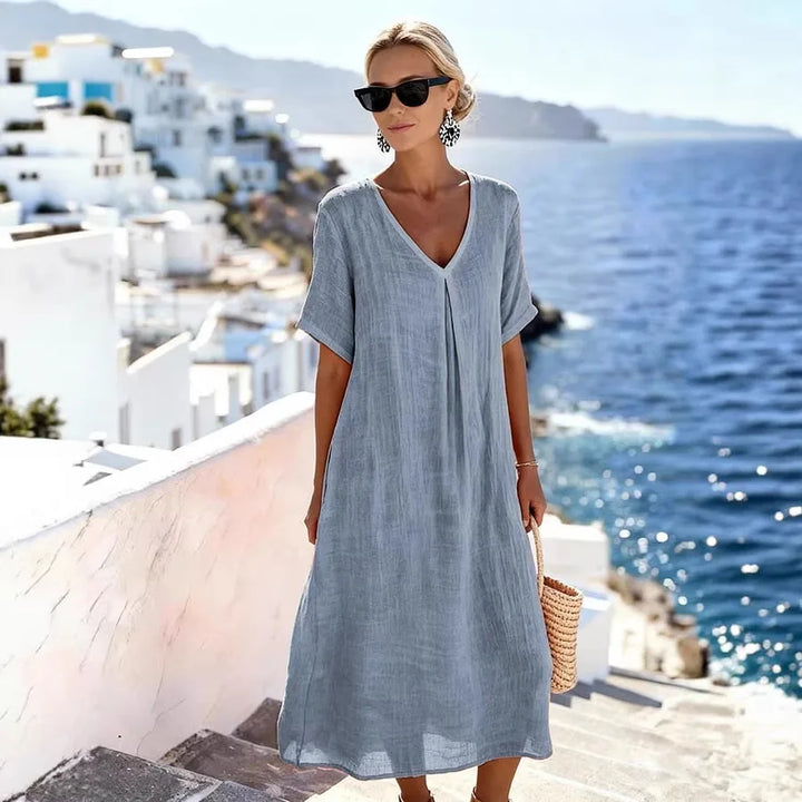 Women's Relaxed Flowing Maxi Dress - Summer Essential