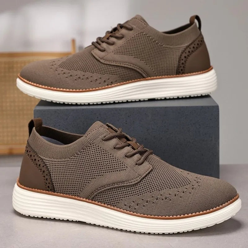 Men's Knit Trainers – Breathable Sock-Fit Everyday Sneakers