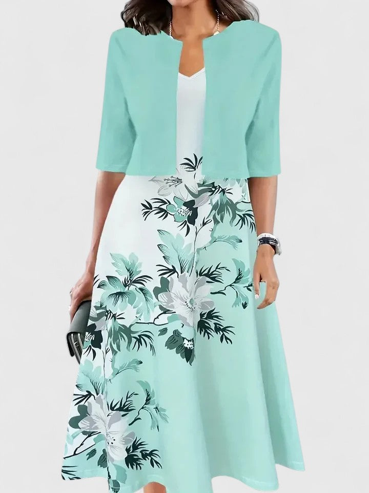 Women's Elegant Midi Dress - Effortless for Any Occasion