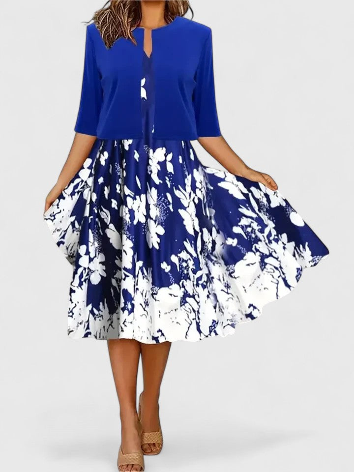Women's Elegant Midi Dress - Effortless for Any Occasion