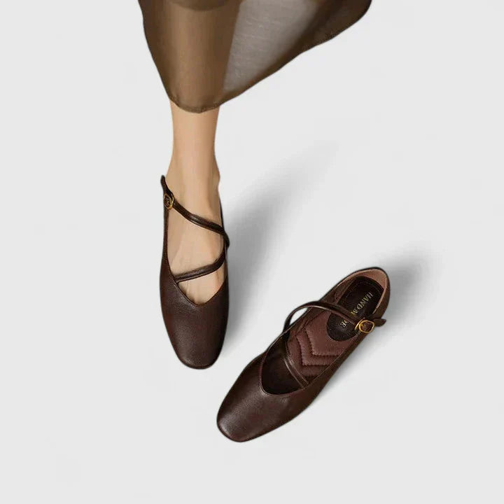 Women's Strap Ballet Flats - Everyday Elegance for All Occasions