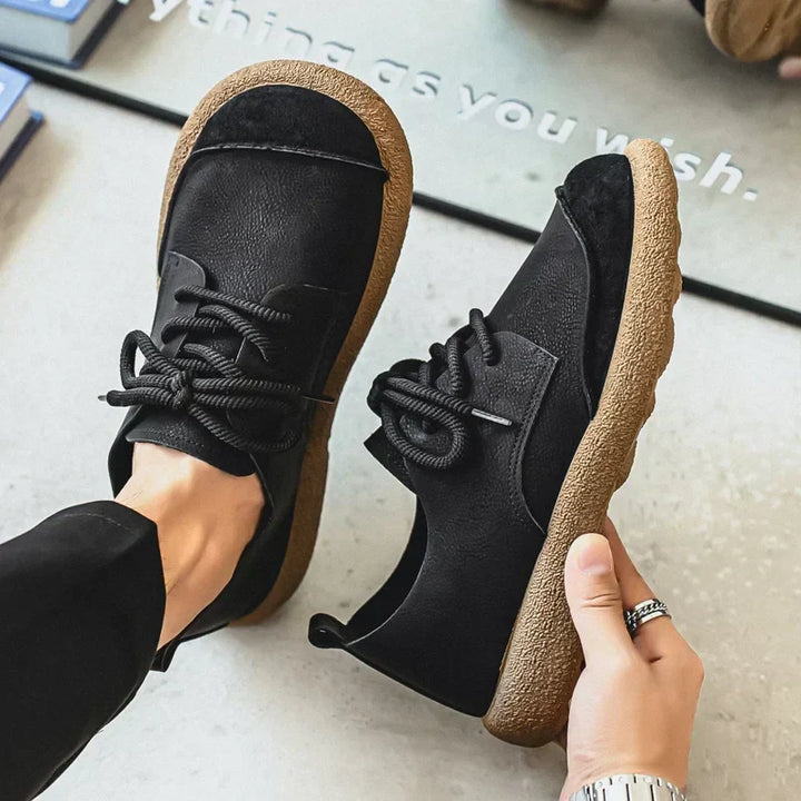 Men's Nomad Leather & Suede Sneakers – Lace-Up Trainers