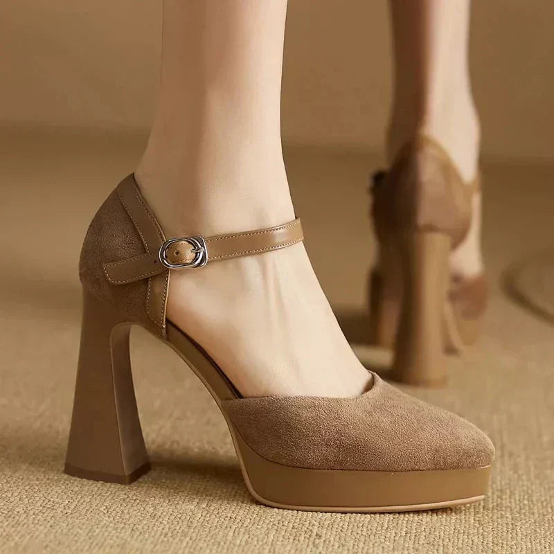 Women's Ankle-Strap Pumps - Elegant Everyday Heels