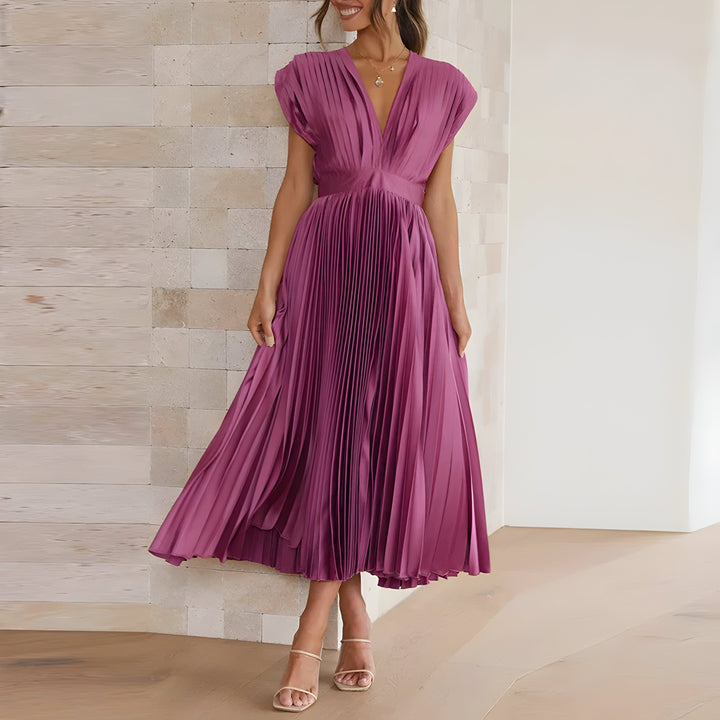 Women's Pleated Party Dress - Effortless elegance for any occasion