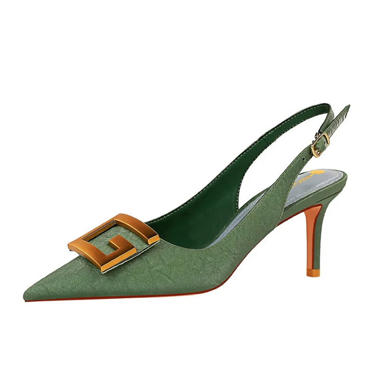 Women's Pointed Toe Slingback Pumps - Effortless Chic