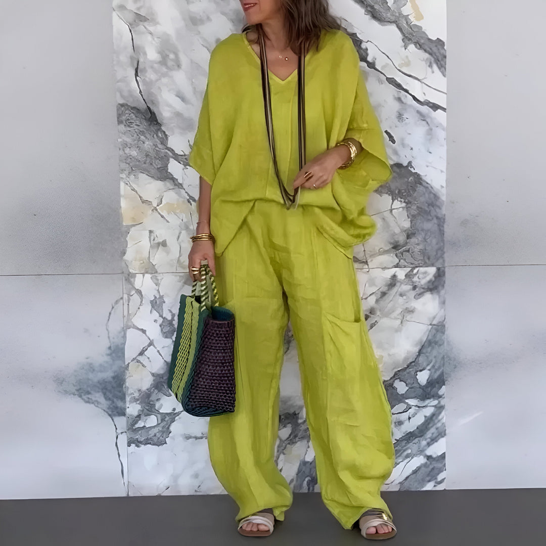 Women's Lightweight Two-Piece Set - Breezy Summer Style