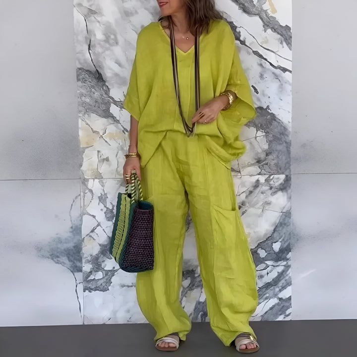 Women's Casual Two-Piece Set - Breezy Summer Style