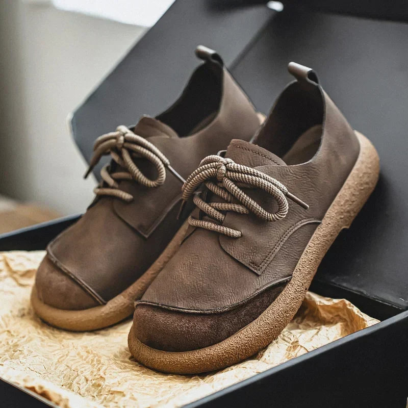 Men's Nomad Leather & Suede Sneakers – Lace-Up Trainers