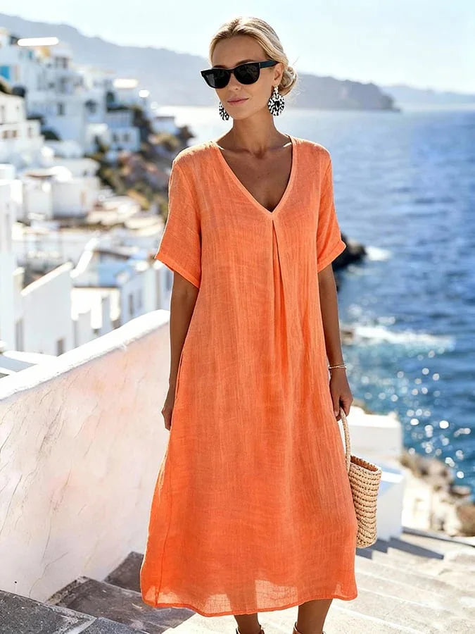 Women's Relaxed Flowing Maxi Dress - Summer Essential
