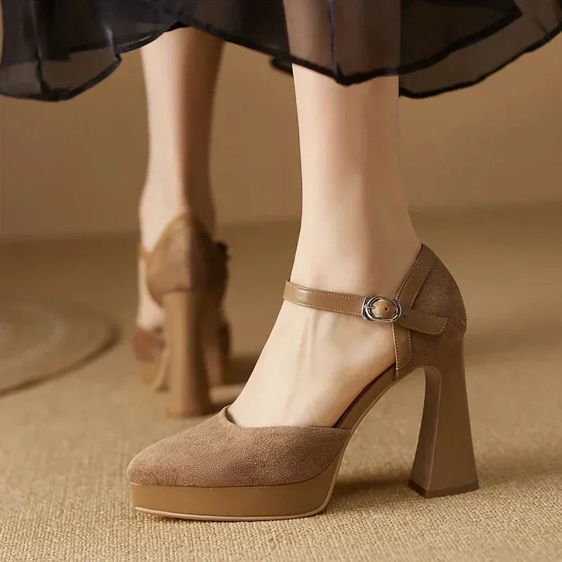 Women's Ankle-Strap Pumps - Elegant Everyday Heels