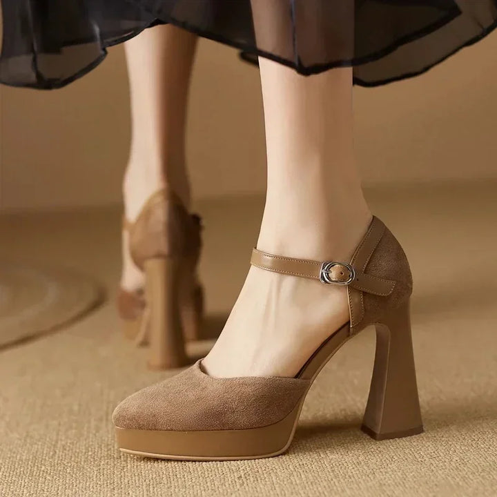 Women's Ankle-Strap Pumps - Elegant Everyday Heels