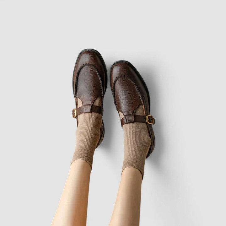 Women's Orthopedic Square-Toe Mary Jane Flats - Everyday Comfort