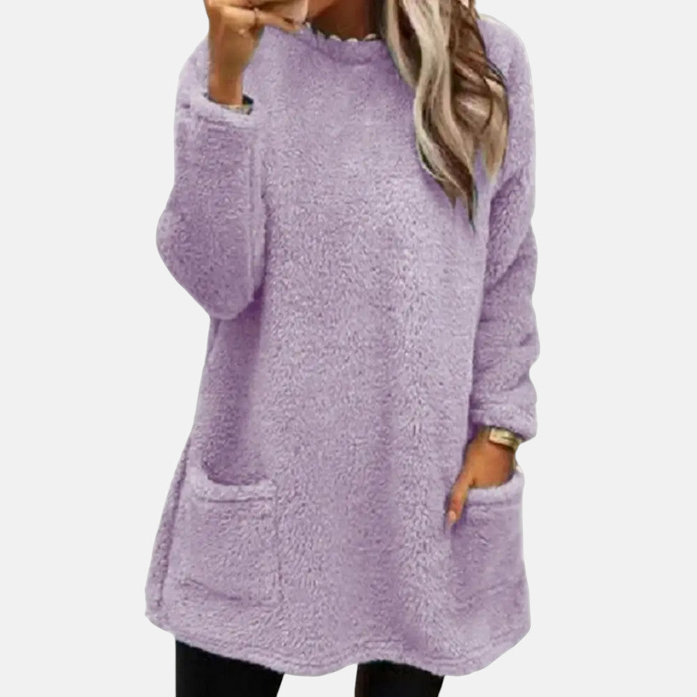 Women's Isabel Fleece Long Sweatshirt - Everyday Comfort
