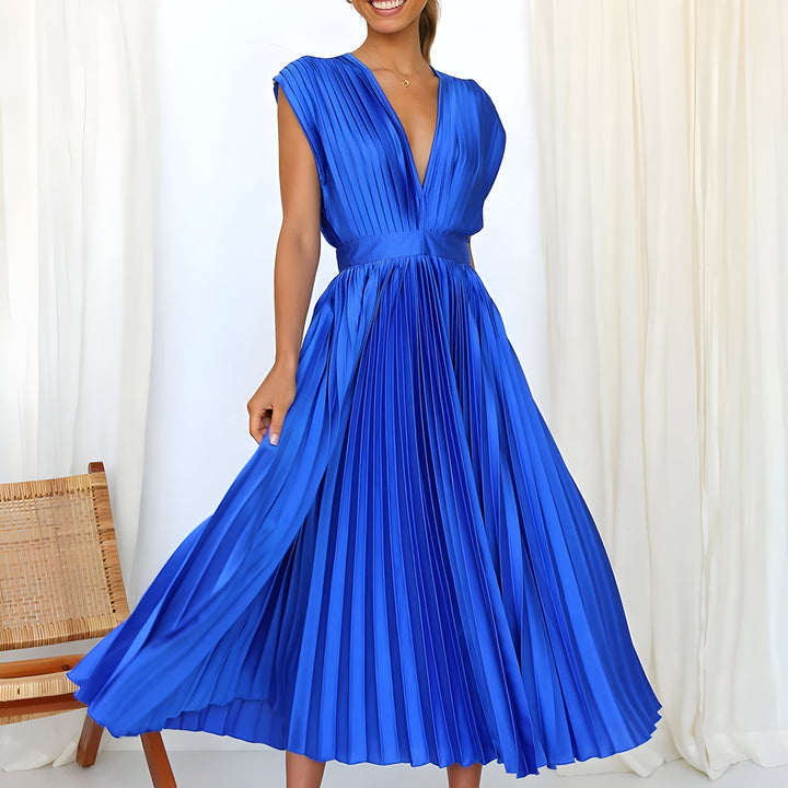Women's Pleated Party Dress - Effortless elegance for any occasion