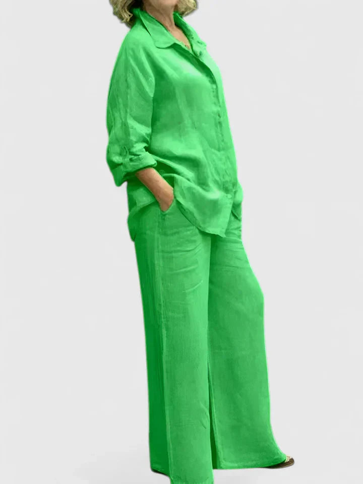 Women's Comfortable Two-Piece Set - Versatile & Effortless