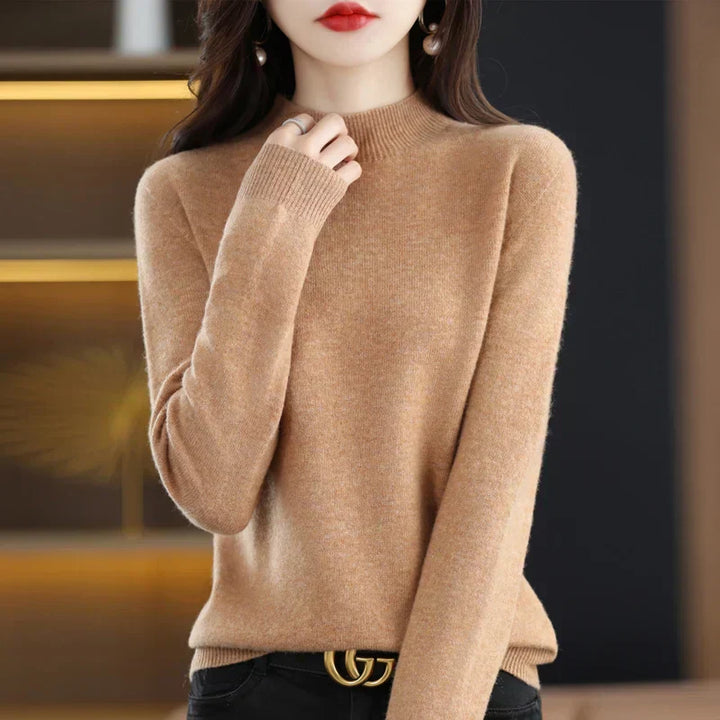 Women's Merino Wool Cashmere Blend Sweater - Soft & Warm