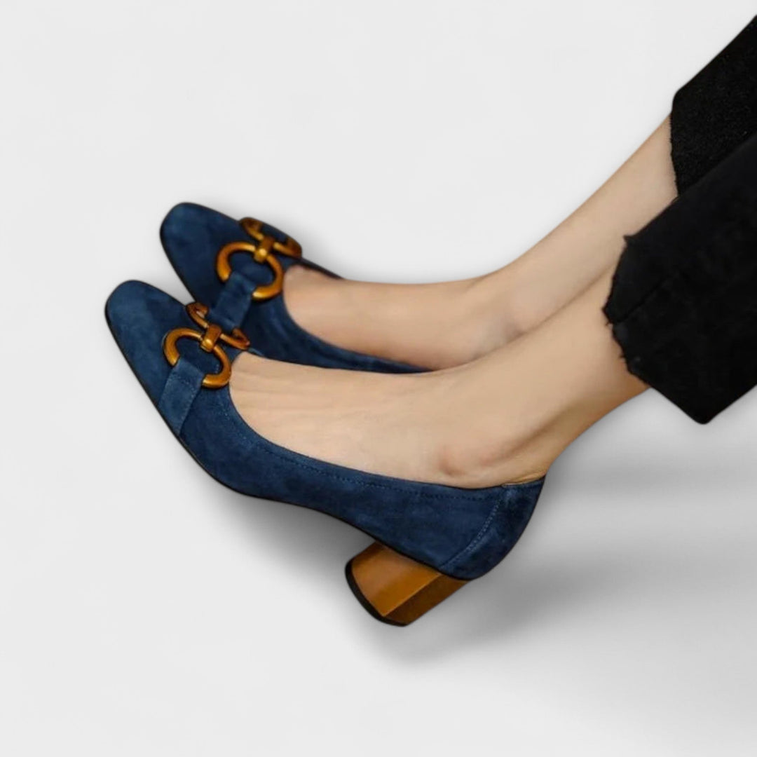 Women's Mathilda Leather High Heels - All-Day Comfort