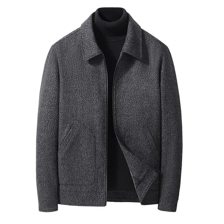 Men's Twill Jacket – Padded Zip-Up Layer for Cool Days
