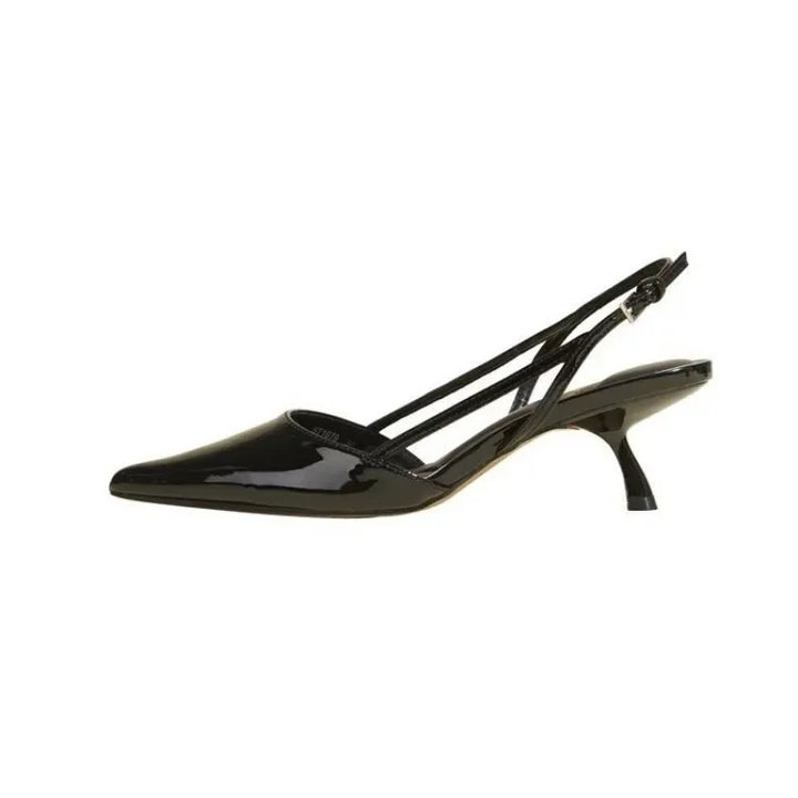 Women's Slingback Low Heels - Polished Comfort for Day to Night