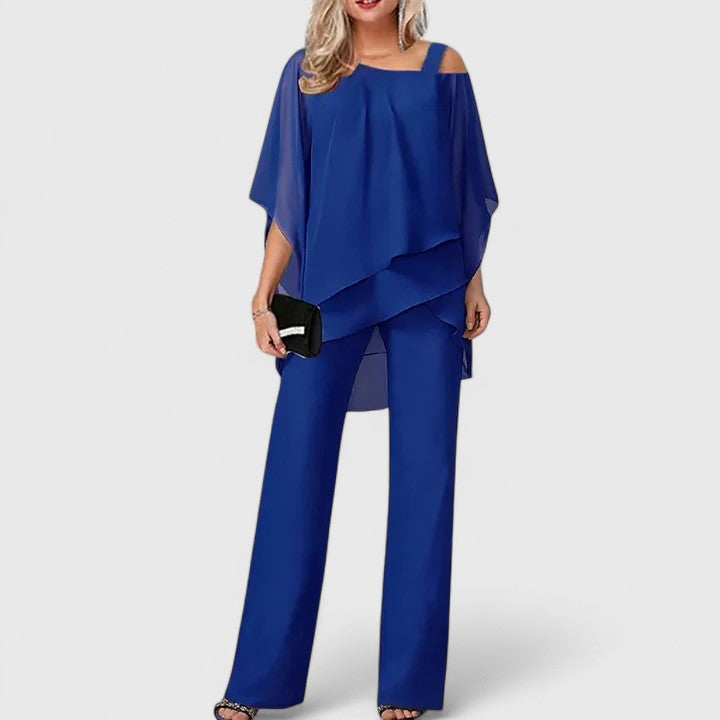 Women's Elegant Two-Piece Pant Set - Chic & Versatile