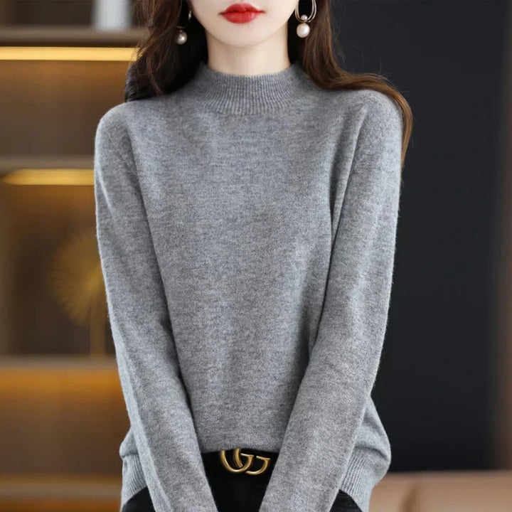 Women's Merino Wool Cashmere Blend Sweater - Soft & Warm