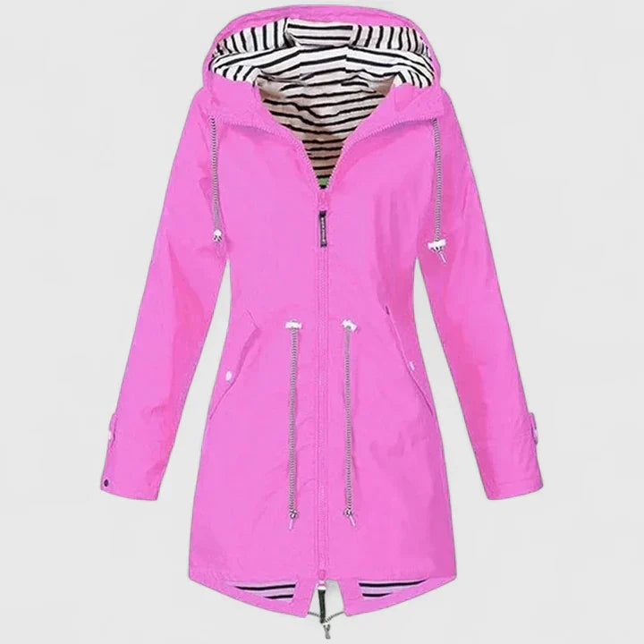 Women's Hooded Rain Jacket - Everyday Weather Protection