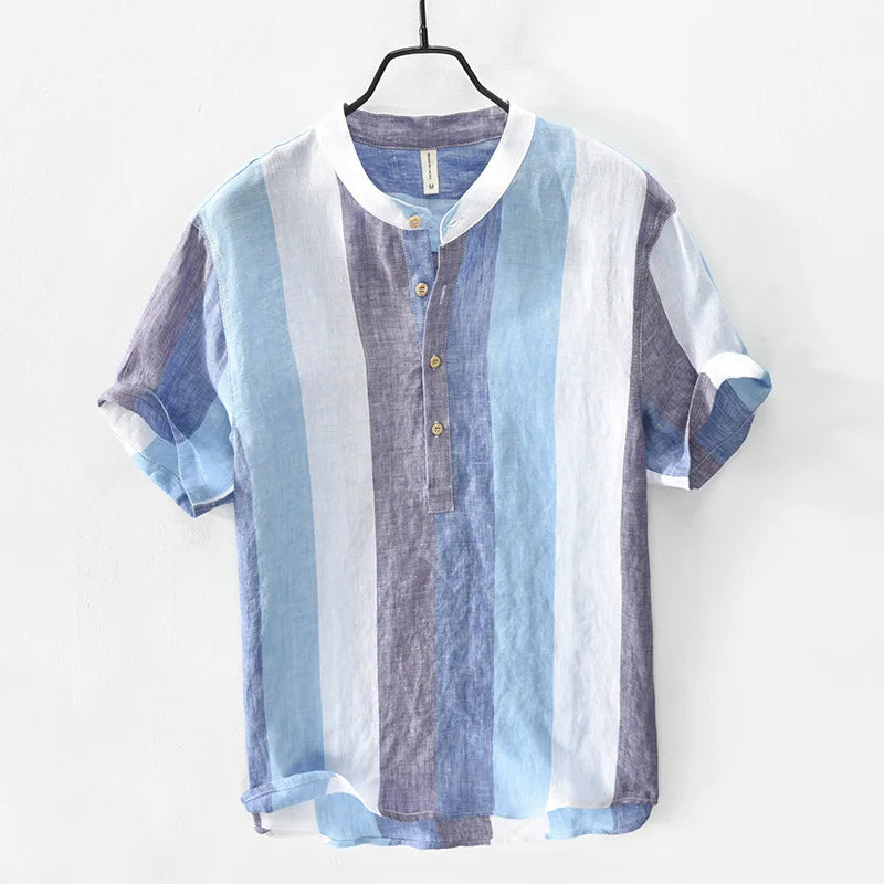 Men's 100% Linen Shirt – Relaxed Fit Summer Holiday Essential