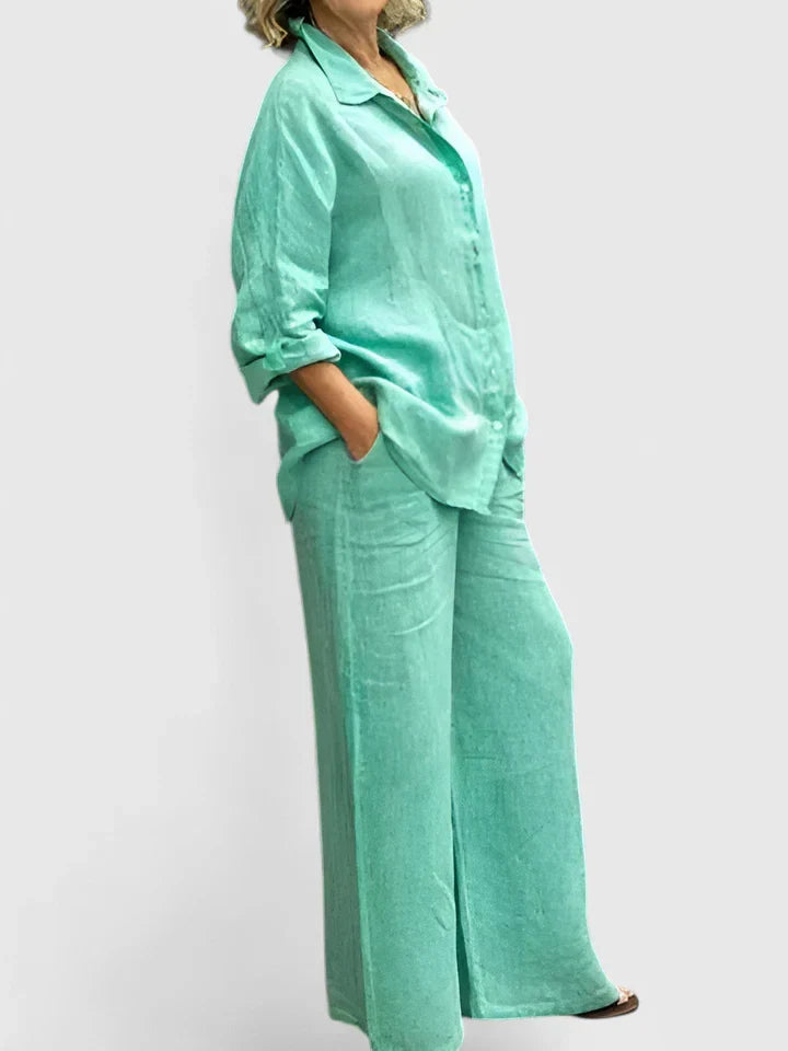 Women's Comfortable Two-Piece Set - Versatile & Effortless