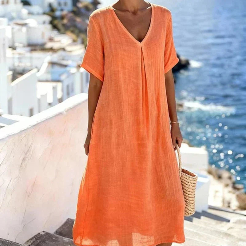 Women's Relaxed Flowing Maxi Dress - Summer Essential