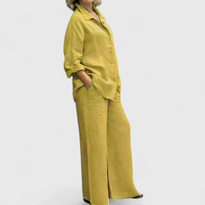 Women's Comfortable Two-Piece Set - Versatile & Effortless